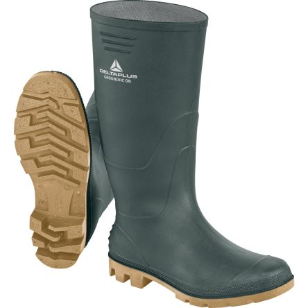 Delta Plus GROUNDHC Unisex Sicherheitsstiefel Beige/Grün, Größe 36 / UK 3