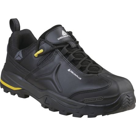 Delta Plus TW302 S3 SRC Unisex Black Composite Toe Capped Safety Shoes, UK 6.5, EU 40