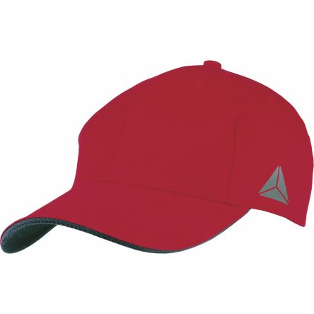 Delta Plus Casquette Gris, Rouge En 65 % COTON - 35 % POLYESTER