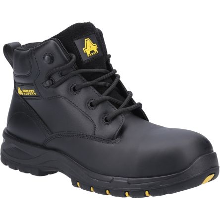 Amblers AS605C KIRA Damen Sicherheitsstiefel Schwarz, Mit Glasfaser-Schutzkappe, Größe 36 / UK 3