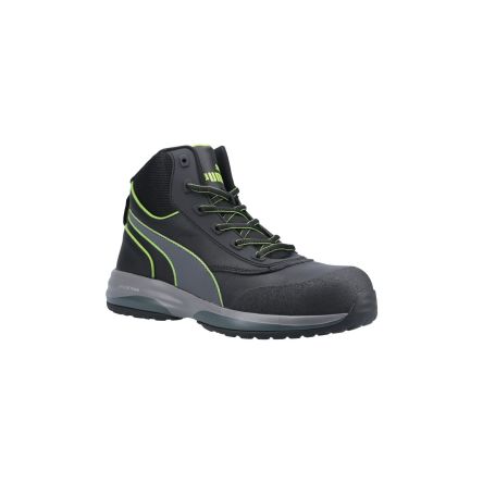 Amblers RAPID GREEN MID Unisex Sicherheitsschuhe Schwarz, Mit Glasfaser-Schutzkappe, ESD-sicher, Größe 37 / UK 3,5