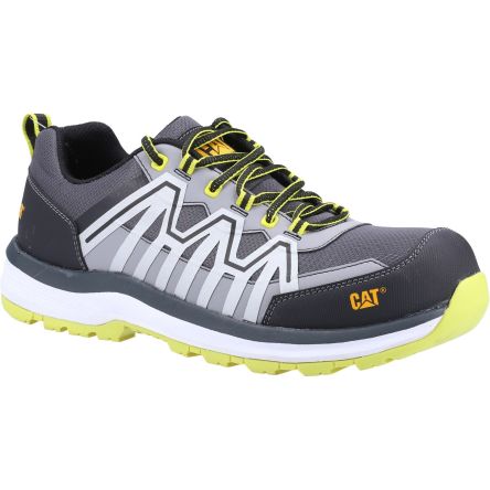 Caterpillar Unisex Sicherheitsschuhe Schwarz/Limette, Mit Zehen-Schutzkappe, Größe 37.5 / UK 4