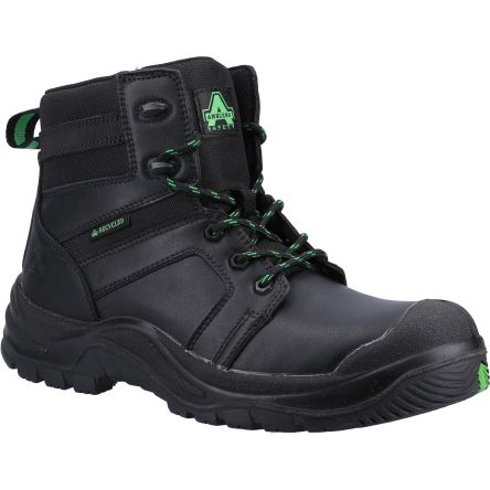 Caterpillar AS502 OAK Unisex Sicherheitsstiefel Schwarz, Mit Glasfaser-Schutzkappe, Größe 38 / UK 5