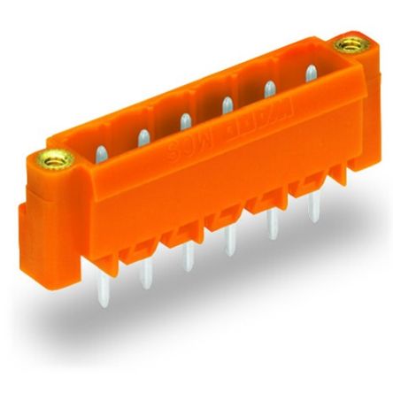 Wago Conector Macho Para PCB Serie 231 De 15 Vías, 1 Fila, Paso 5.08mm, Montaje En PCB