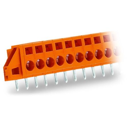 Wago 231 Series PCB Terminal Block, 8-Contact, 5.08mm Pitch, Through Hole Mount, 1-Row, Cage Clamp Termination