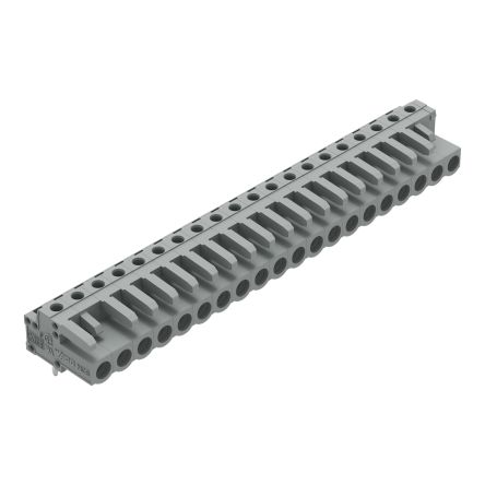 Wago 232 Leiterplatten-Stiftleiste Gewinkelt 20-polig / 1-reihig, Raster 5mm