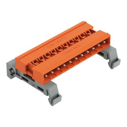 Wago 232 Steckbarer Klemmenblock Stiftleiste 23-Kontakte 5.08mm-Raster Horizontal