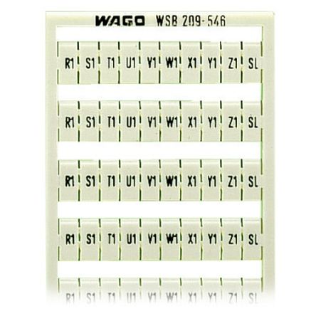 Wago Marker Card 209 Para Uso Con Terminal Block A Presión