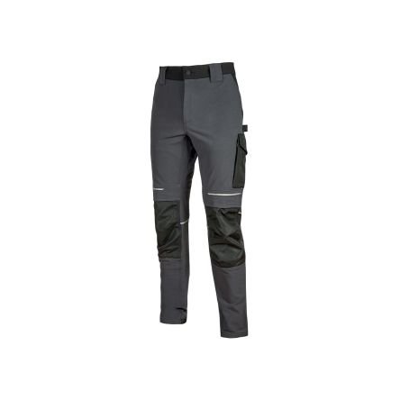 U Group Performance Grey Unisex's 10% Spandex, 90% Nylon Breathable, Water Repellent Trousers 42 → 45in, 106