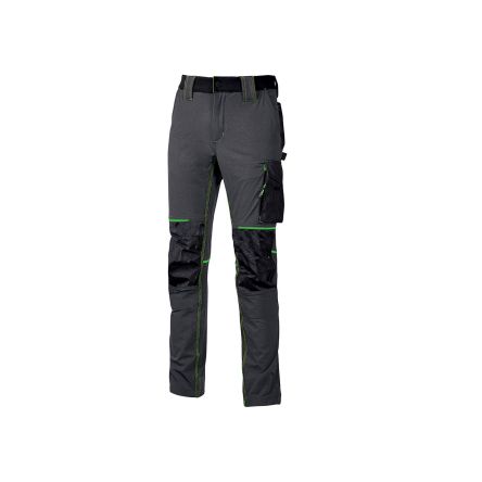 U Group Performance Unisex Hose, 10 % Spandex, 90 % Nylon Asphalt-Grau-Grün, Größe 74 → 82cm / 29 →