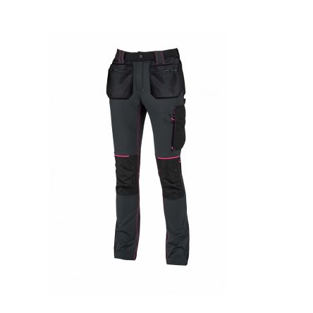 U Group LADY, Performance Damen Hose, 10 % Spandex, 90 % Nylon Grau, Größe 114 → 122cm / 45 → 48Zoll X