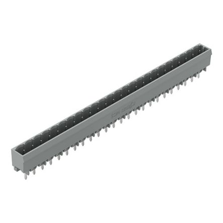 Wago 231 Leiterplatten-Stiftleiste Gerade, 24-polig / 1-reihig, Raster 5mm, Ummantelt