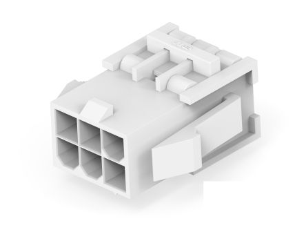 TE Connectivity VAL-U-LOK Rechteck-Steckverbinder Rechteckige Steckverbindergehäuse, PIN 6-polig / 9A, Tafelmontage