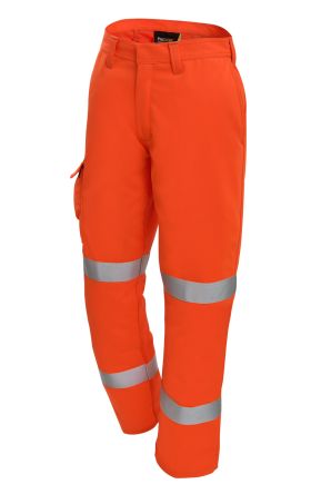 ProGARM 4616 Warnschutzhose, Orange, Größe 30Zoll X 32Zoll