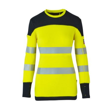 ProGARM Warnschutz T-Shirt Lang Gelb Damen Größe 10 5487
