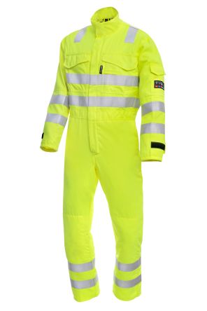 ProGARM Warnschutz-Overalls, 38 Zoll, Wiederverwendbar,, Gelb, Antistatisch, Lichtbogenschutz