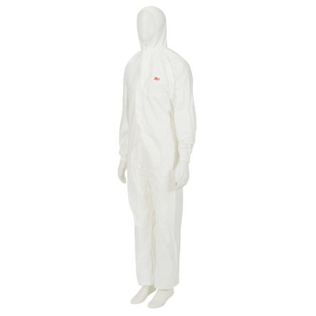 3M Mono Desechable De Color Blanco, Talla S, Propiedades: Protección Antiestática, Protección Contra Partículas