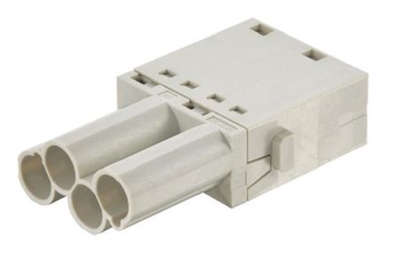 HARTING Han-Modular Robustes Power Steckverbinder-Modul, 4-polig 40A Stecker, Einsteckmodul Einstecken