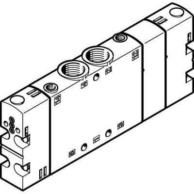 Festo CPE18 Pneumatik-Steuerventil, 5/3-Way, Pressurised, G1/4, M5