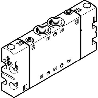 Festo CPE18 Pneumatik-Steuerventil, 5/2 Double Solenoid, G1/4, M5