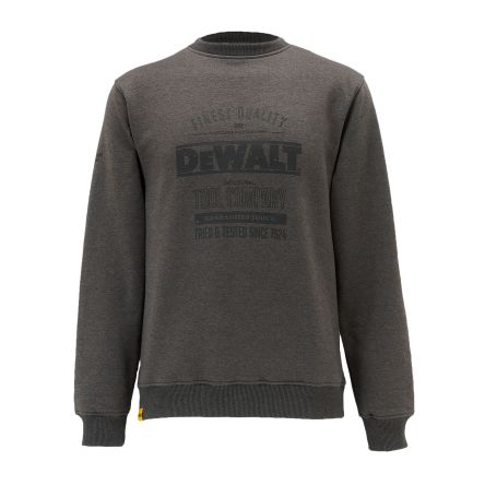 DeWALT Delaware Unisex Sweatshirt, 35 % Baumwolle, 65 % Polyester Grau, Größe L