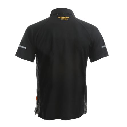 DeWALT Rutland Polohemd, Polyester Schwarz, Grau, Größe 114 - 119cm