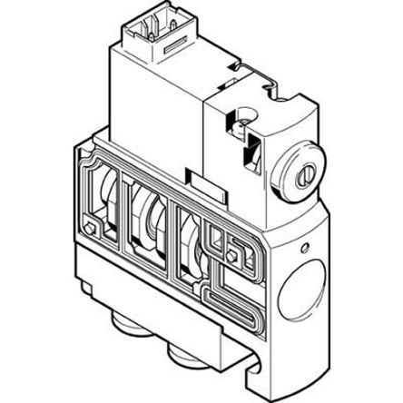 Festo Steuer- Magnetventil 24 V DC, Öffner