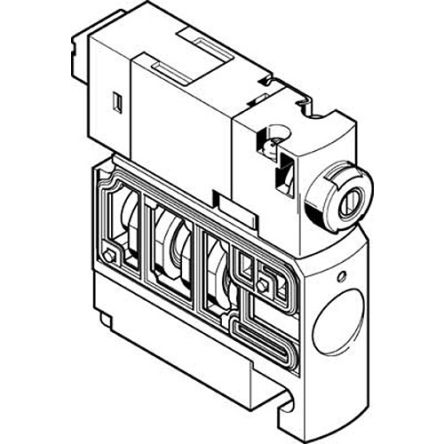 Festo Steuer- Magnetventil 24 V DC, Öffner