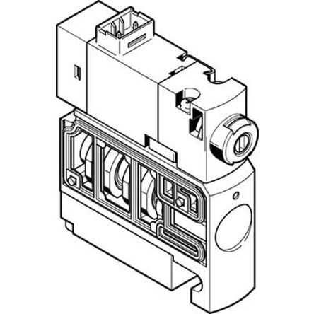 Festo Steuer- Magnetventil 24 V DC, Öffner