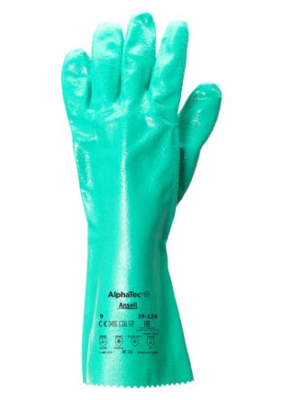 Ansell AlphaTec 39-124 Arbeitshandschuhe, Größe 10, Abrasion Resistant, Chemical Resistant, Baumwolle Grün