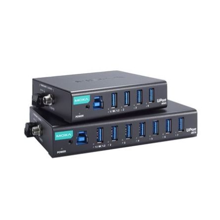 MOXA, USB 3.2 USB-Hub, 4 USB Ports, USB A, USB B, USB, USB, 100 X 85 X 27mm