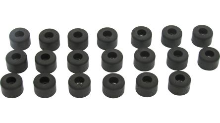 RND Antirutschpad, Rund, Schwarz, ø 16mm, Gummi, L. 16mm, B. 16mm