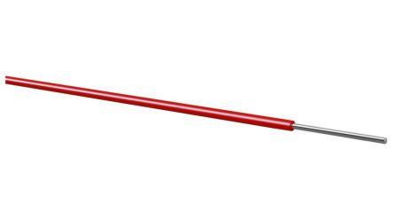 Kabeltronik Einzeladerleitung 0,5 Mm², 20 AWG 100m Rot PVC Isoliert