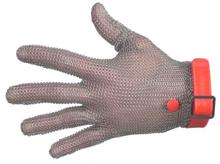 Manulatex Gants De Manutention GCM Taille 8, Résistant Aux Coupures, Alimentaire, 1 Gant, Rouge