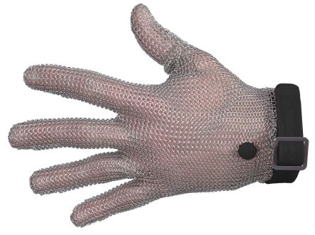 Manulatex Gants De Manutention GCM Taille 4, Résistant Aux Coupures, Alimentaire, 1 Gant, Noir