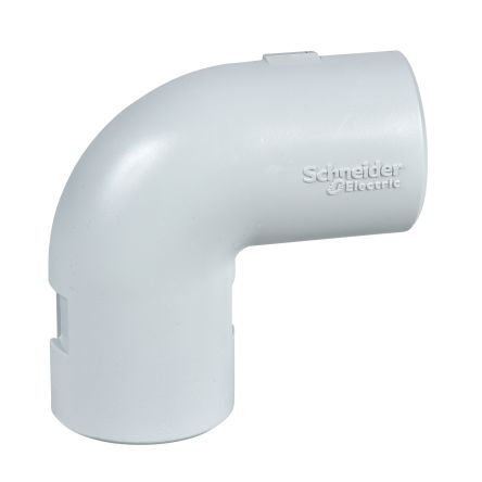 Schneider Electric 90° Elbow, Conduit Fitting, 25mm Nominal Size, PVC, Grey IP40 rating