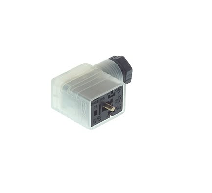Hirschmann Conector De Válvula DIN 43650 B GMNL, Hembra, 2P+E, 250 V Ac/dc, 8A, Con Circuito De Protección,
