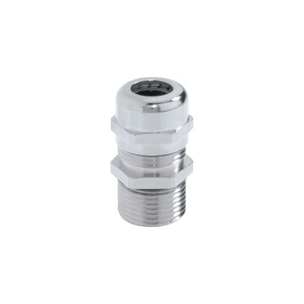 Lapp SKINTOP Series Metallic Nickel Plated Brass Cable Gland, M50 Thread, 27mm min., 35mm max., IP68