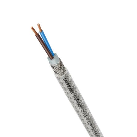 Lapp ÖLFLEX CLASSIC 100 CY Control Cable, 3 Cores, 0.75 mm², CY, Screened, 50m, Transparent PVC Sheath, 18 AWG