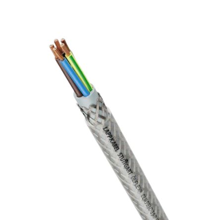 Lapp ÖLFLEX CLASSIC 100 SY Control Cable, 4 Cores, 1.5 mm², SY, Screened, 50m, Transparent PVC Sheath, 16 AWG