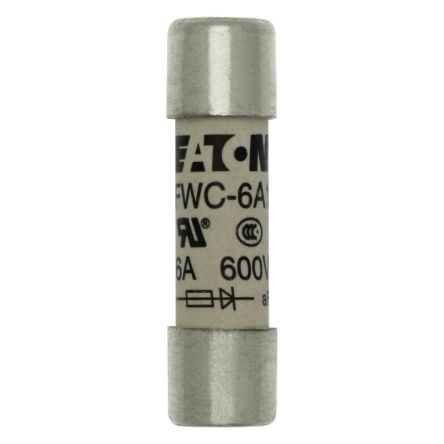 Eaton 6A F Cartridge Fuse, 10 x 38mm