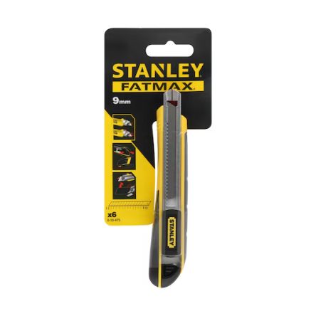 Stanley Safety Knife with Snap-off Blade, Retractable, 9mm Blade Length