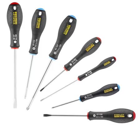 Stanley Pozidriv; Slotted Screwdriver Set, 7-Piece