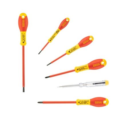 Stanley Phillips; Slotted Insulated Screwdriver Set, 6-Piece
