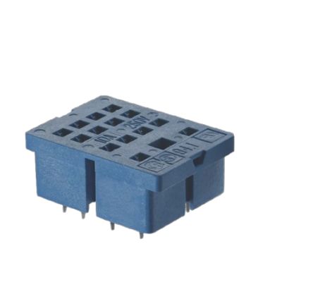 Finder 94 11 Pin 250V ac PCB Mount Relay Socket, for use with 55.33