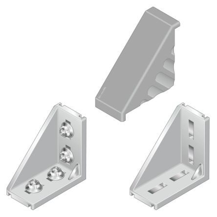 Bosch Rexroth Polypropylen Kappe Für Winkelklammer, Abschlusskappe Schwarz, 50 X 100 Mm, 10mm