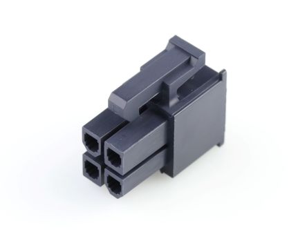 Molex Mini-Fit Jr Steckverbindergehäuse Buchse 4.2mm, 4-polig / 2-reihig Gerade, Kabelmontage Für Mini-Fit Jr. Buchse