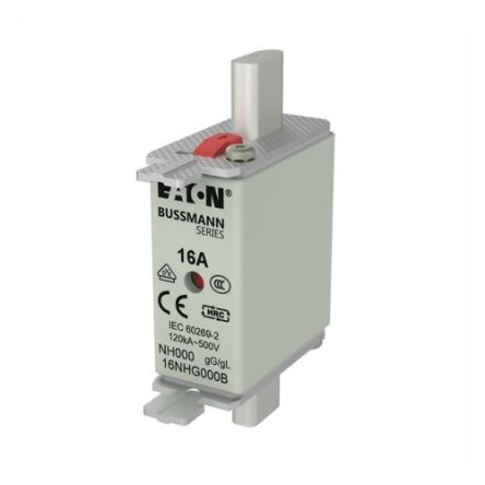 Eaton 16A Centred Tag Fuse, NH000, 500V ac