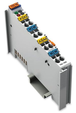 Wago Módulo E/S Para PLC, Para Usar Con Serie 750, 4 Salidas Tipo Analógico