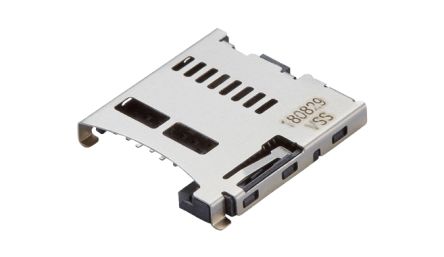 Molex, 47352 8 Way Right Angle Push-Push Micro SD Memory Card Connector With Solder Termination